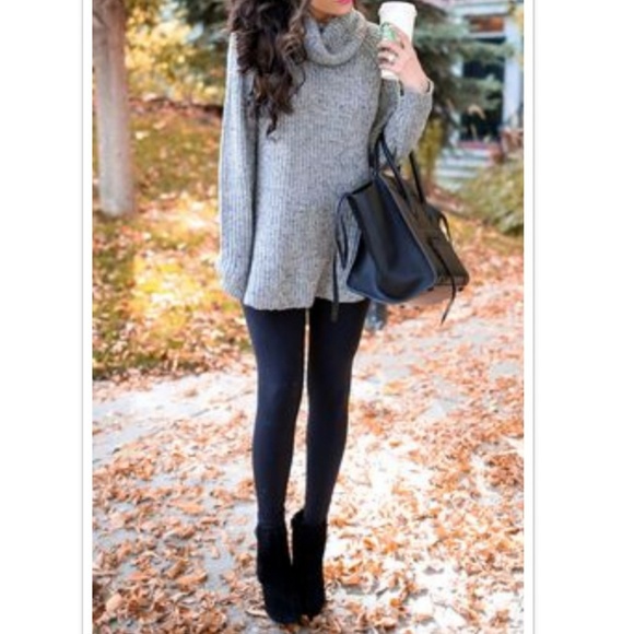 🆕️OS BLACK HIGH WAIST FLEECE LINE LEGGINGS - Picture 2 of 3